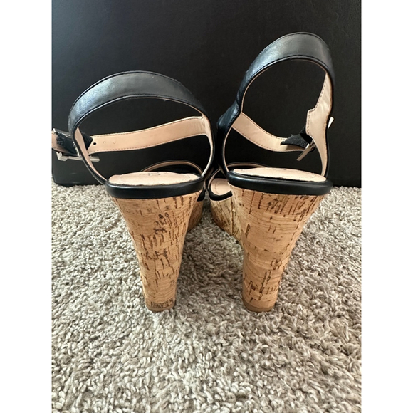 Women's Charles by Charles David Black Lindy Wedge Sandals Size 8 - Picture 7 of 12